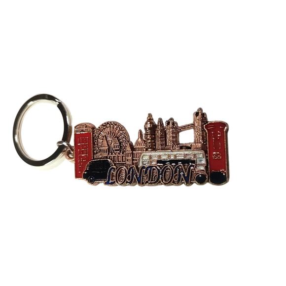 London England Metal Keychain Big Ben Souvenir - Picture 2 of 6
